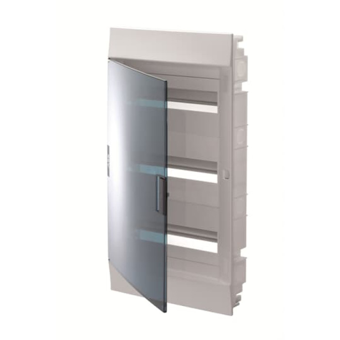Щит ABB Mistral41F 36 модулей (12x3) IP41 прозрачные двери клеммник встраиваемый (1SLM004101A1207)