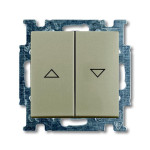 Вимикач жалюзі ABB Basic 55 2CKA001012A2166 2006/4 UC-93-507 (шампань)