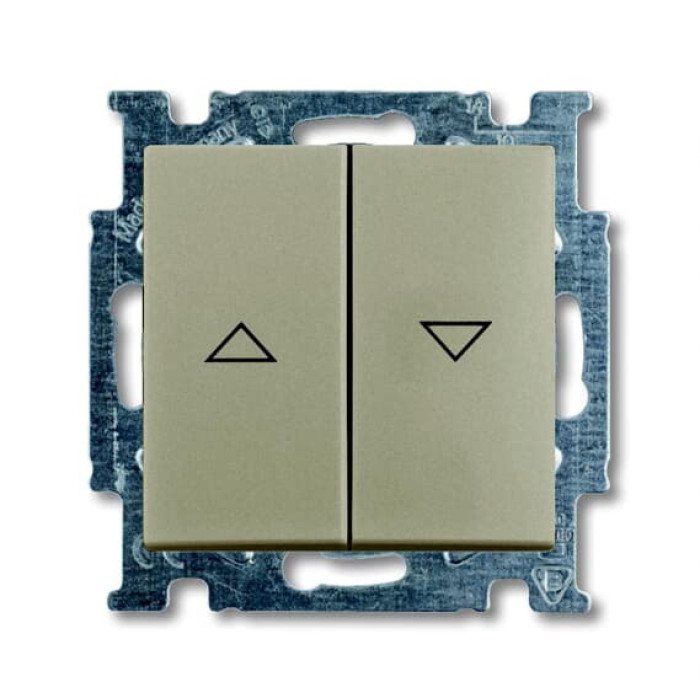 Вимикач жалюзі ABB Basic 55 2CKA001012A2166 2006/4 UC-93-507 (шампань)