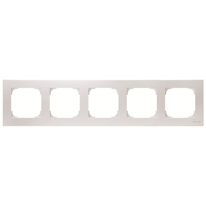 П'ятимісна рамка ABB Sky 8575 BL (біла)