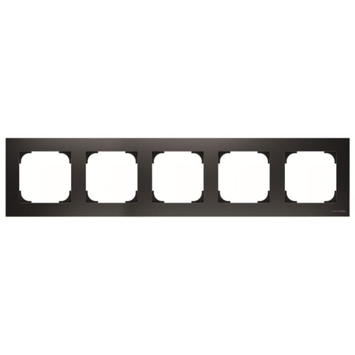 П'ятимісна рамка ABB Sky 2CLA857500A1501 8575 NS (чорний оксамит)