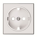 Центральна плата розетки ABB серія Sky 2CLA858800A2101 8588 CB із заземленням біле скло