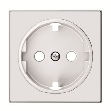 Центральна плата розетки ABB Sky 2CLA858800A2101 8588 CB із заземленням (біле скло)