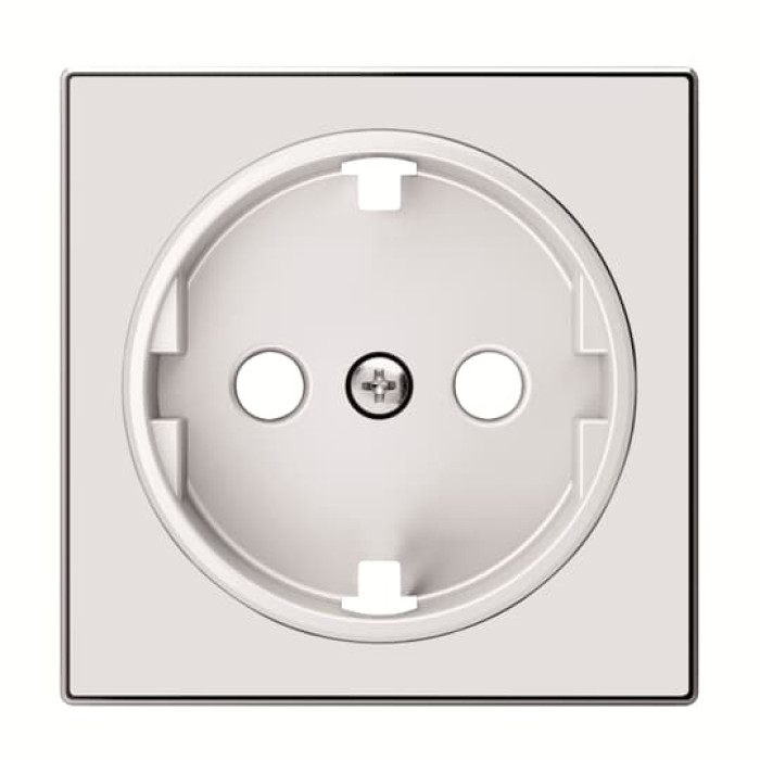 Центральна плата розетки ABB Sky 2CLA858800A2101 8588 CB із заземленням (біле скло)