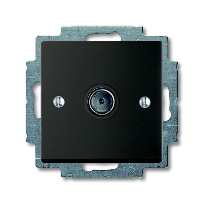 TV розетка ABB Basic 55 2CKA001724A4313 1743-01-95-507 (чорний шато)