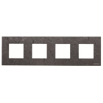 Чотиримісна рамка ABB Zenit 2CLA227400N2201 N2274 PZ (сланець)
