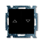 Вимикач жалюзі ABB Basic 55 2CKA001413A1098 2026/4 UC-95-507 (чорний шато)