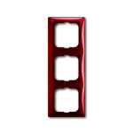 Тримісна рамка ABB Basic 55 2CKA001725A1518 2513-97-507 (червоний фоєр)