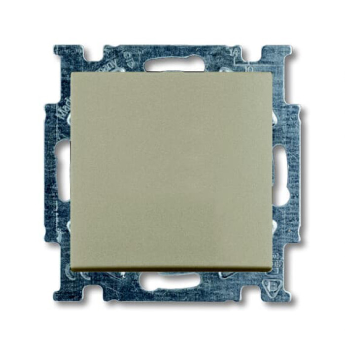 Двоклавішний прохідний вимикач ABB Basic 55 2006/6/6 UC-93-507 (шампань)