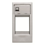 Центральна плата комунікаційної розетки ABB Zenit 2CLA211810N1301 N2118.1 PL 1М (срібло)