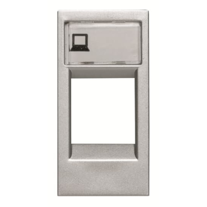 Центральна плата комунікаційної розетки ABB Zenit 2CLA211810N1301 N2118.1 PL 1М (срібло)