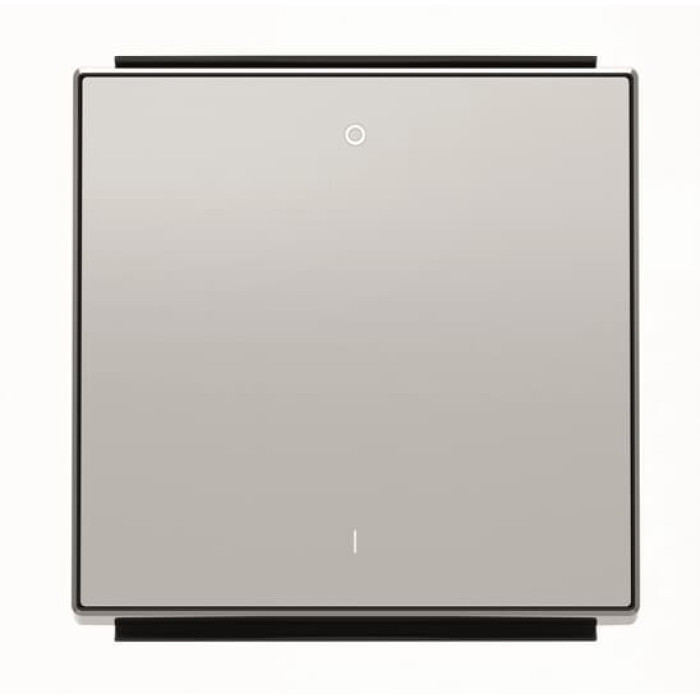 Клавіша вимикача ABB серія Sky 2CLA850120A1301 8501.2 PL з маркуванням 0/I срібло