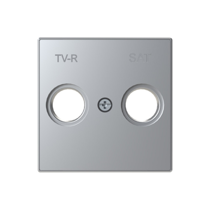 Центральна плата TV/R+SAT розетки ABB серія Sky 2CLA855010A1301 8550.1 PL срібло