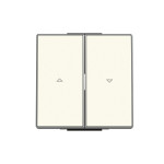 Подвійна клавіша жалюзі ABB серія Sky 2CLA854400A1101 8544 BL білий