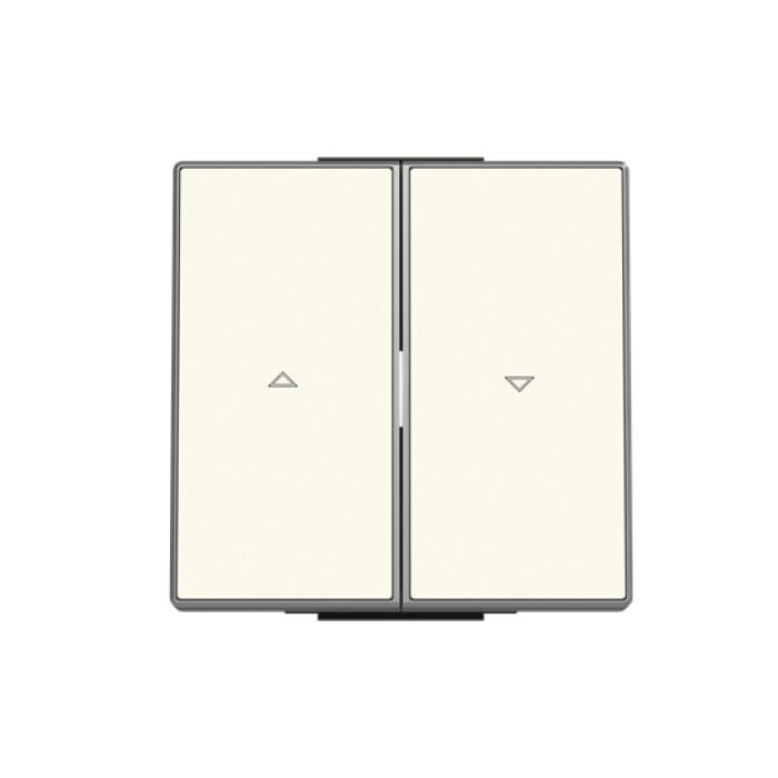 Подвійна клавіша жалюзі ABB серія Sky 2CLA854400A1101 8544 BL білий