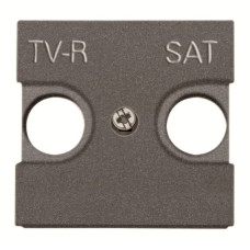 Центральна плата TV-R SAT розетки ABB Zenit 2CLA225010N1801 N2250.1 AN (антрацит)