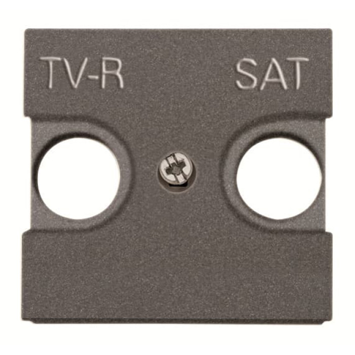 Центральна плата TV-R SAT розетки ABB Zenit 2CLA225010N1801 N2250.1 AN (антрацит)
