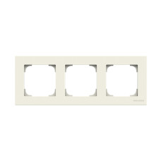 Тримісна рамка ABB Sky 2CLA857310A1101 8573.1 BL (білий)