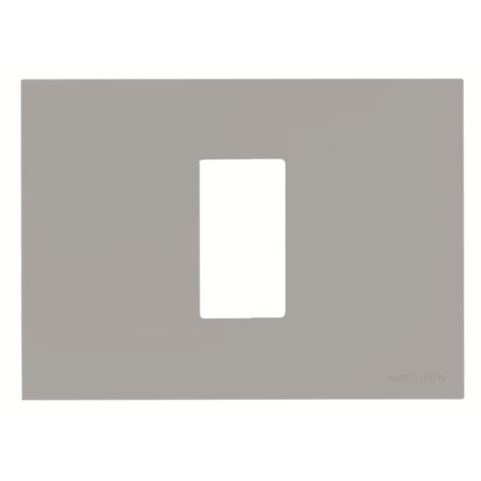 Рамка ABB Zenit 2CLA247100N1301 N2471 PL італійський стандарт 1М (срібло)