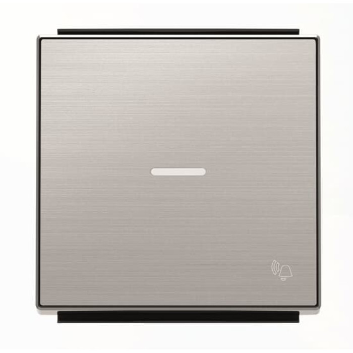 Клавіша вимикача ABB Sky 2CLA850430A1401 8504.3 AI з лінзою із символом «Дзвінок» (сталь)