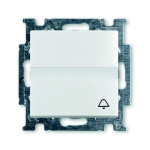 Кнопковий вимикач з полем для напису та символом «Дзвінок» ABB Basic 55 2CKA001413A1086 2026 UCN/KL-94-507 (білий)