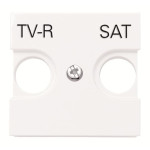 Центральна плата TV-R SAT розетки ABB Zenit 2CLA225010N1101 N2250.1 BL (білий)