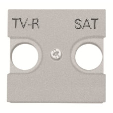Центральна плата TV-R SAT розетки ABB Zenit 2CLA225010N1301 N2250.1 PL (срібло)