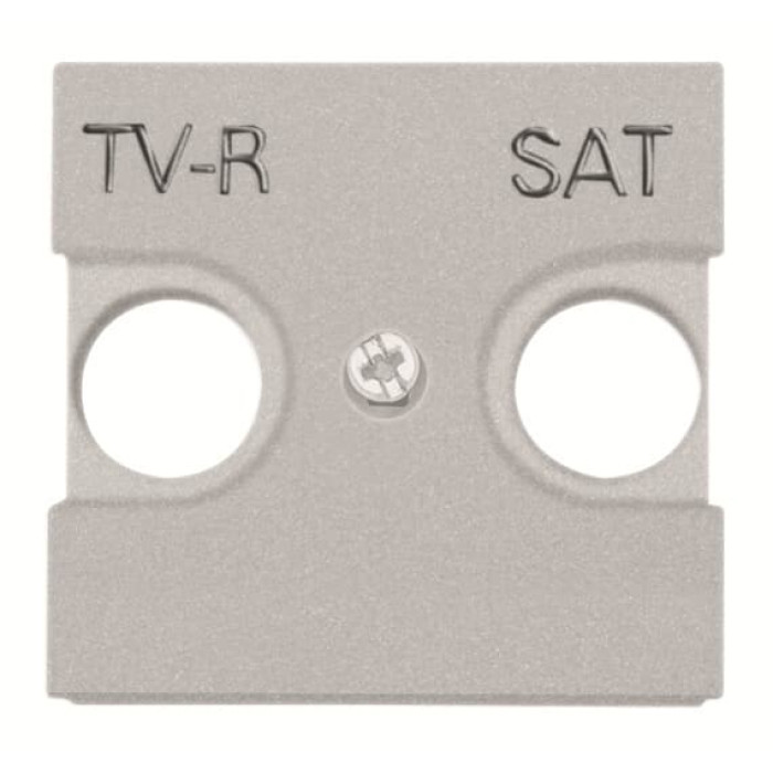 Центральна плата TV-R SAT розетки ABB Zenit 2CLA225010N1301 N2250.1 PL (срібло)