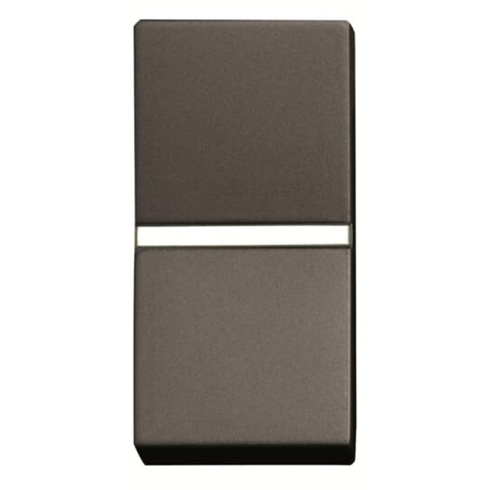 Кнопковий вимикач із символом «Світло» ABB Zenit 2CLA210470N1801 N2104.7 AN 1М (антрацит)