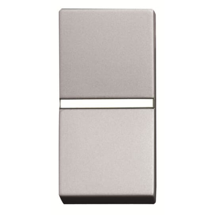 Кнопковий вимикач ABB Zenit 2CLA210470N1301 N2104.7 PL 1М (срібло)
