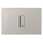 Однокнопковий картковий вимикач ABB Zenit 2CLA221410N1301 N2214.1 PL (срібло)