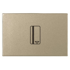 Однокнопковий картковий вимикач ABB Zenit 2CLA221410N1901 N2214.1 CV (шампань)