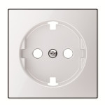 Центральна плата розетки ABB серія Sky 2CLA858890A2101 8588.9 CB із заземленням біле скло