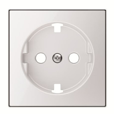 Центральна плата розетки ABB Sky 2CLA858890A2101 8588.9 CB із заземленням (біле скло)
