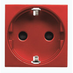 Розетка ABB Zenit 2CLA228800N7001 N2288 RJ із заземленням (червона)