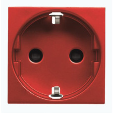 Розетка ABB Zenit 2CLA228800N7001 N2288 RJ із заземленням (червона)