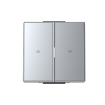 Подвійна клавіша жалюзі ABB серія Sky 2CLA854400A1301 8544 PL срібло