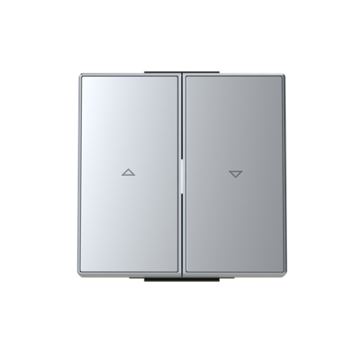 Подвійна клавіша жалюзі ABB серія Sky 2CLA854400A1301 8544 PL срібло