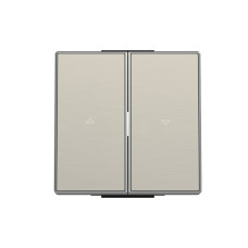 Подвійна клавіша жалюзі ABB Sky 2CLA854400A1401 8544 AI (сталь)