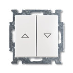 Вимикач жалюзі ABB Basic 55 2CKA001012A2140 2006/4 UC-94-507 (білий)
