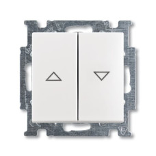Вимикач жалюзі ABB Basic 55 2CKA001012A2140 2006/4 UC-94-507 (білий)