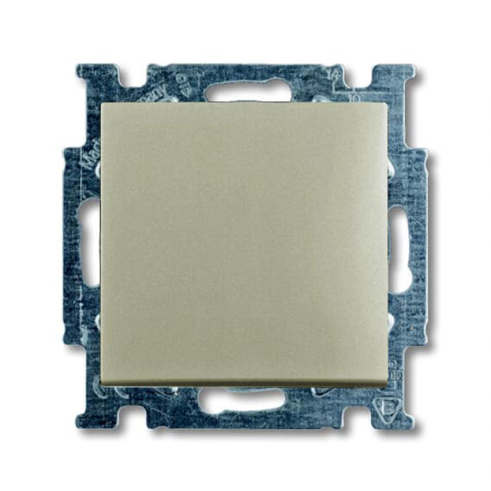 Однокнопковий перехресний вимикач ABB Basic 55 2CKA001012A2172 2006/7 UC-93-507 (шампань)