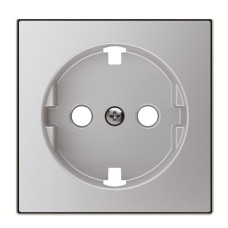 Центральна плата розетки ABB Sky 2CLA858890A1301 8588.9 PL із заземленням (срібло)
