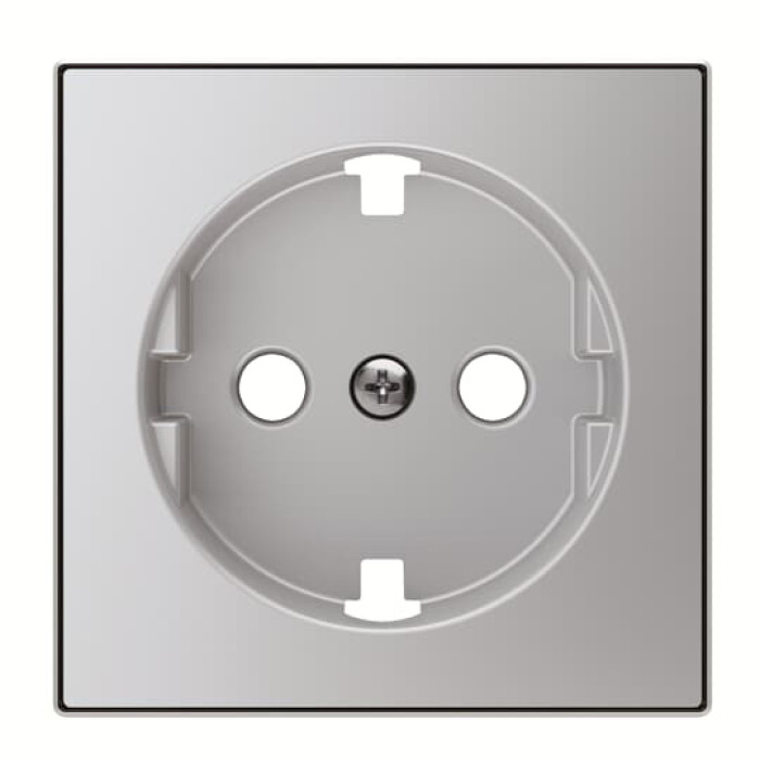 Центральна плата розетки ABB Sky 2CLA858890A1301 8588.9 PL із заземленням (срібло)