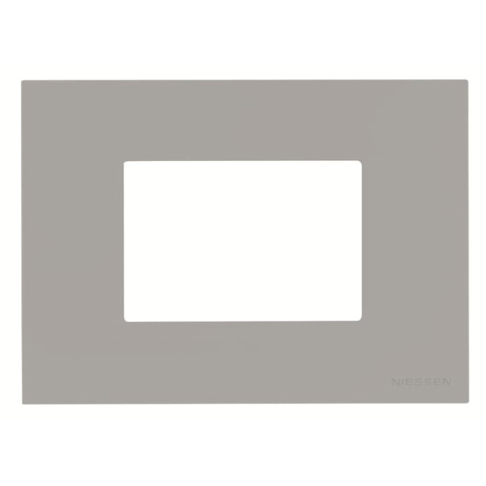 Рамка ABB Zenit 2CLA247300N1301 N2473 PL італійський стандарт 3М (срібло)