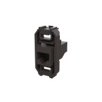 RJ45 розетка ABB Zenit 2018.5 cat.5е із супортом