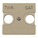 Центральна плата TV-R SAT розетки ABB Zenit 2CLA225010N1901 N2250.1 CV (шампань)