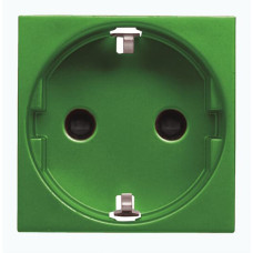 Розетка ABB Zenit 2CLA228800N8001 N2288 VD із заземленням (зелена)
