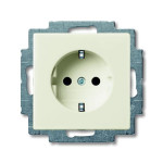 Розетка ABB Basic 55 2CKA002011A6154 2300 EUC-92-507 із заземленням (слонова кістка)