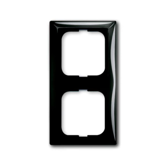 Двомісна рамка ABB Basic 55 2CKA001725A1507 2512-95-507 (чорний шато)